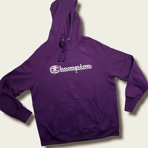 Champion Burgundy Hoodie with Pocket Size L